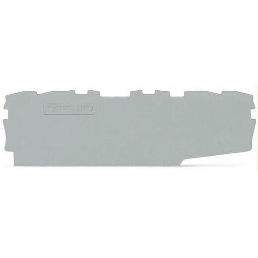 WAGO Abschluss- und Zwischenplatte 0,7 mm dick grau 2000-2195
