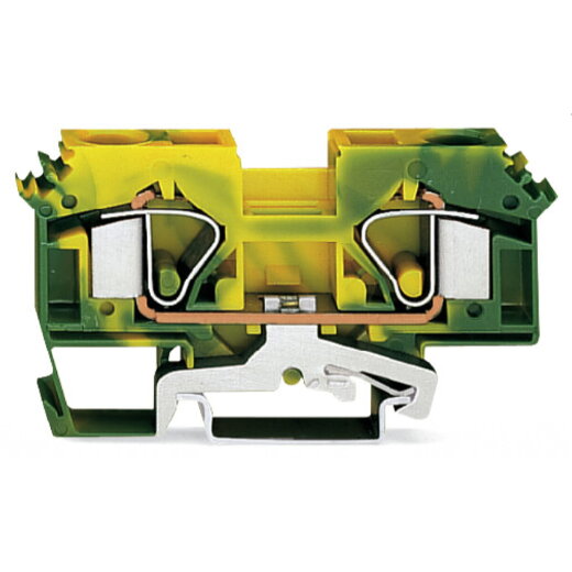 WAGO 2-Leiter-Schutzleiterklemme 16 mm? für Anwendungen Ex e II geeignet grün-gelb 283-607/999-950