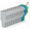 WAGO 1-Leiter-Federleiste Push-in CAGE CLAMP® 4 mm? grau/blau/grün-gelb 2022-112/000-038