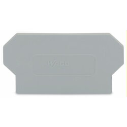 WAGO Trennwand 2 mm dick überstehend grau 285-337