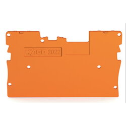 WAGO Abschlussplatte 1 mm dick grau 2022-1691