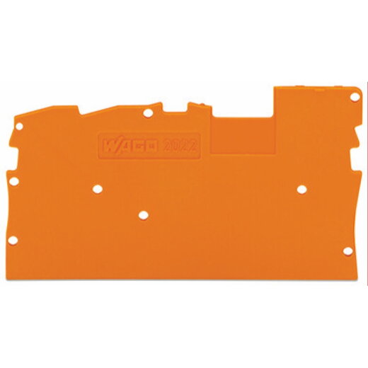 WAGO Abschluss- und Zwischenplatte 1 mm dick orange 2022-1392