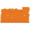 WAGO Abschluss- und Zwischenplatte 1 mm dick orange 2022-1392