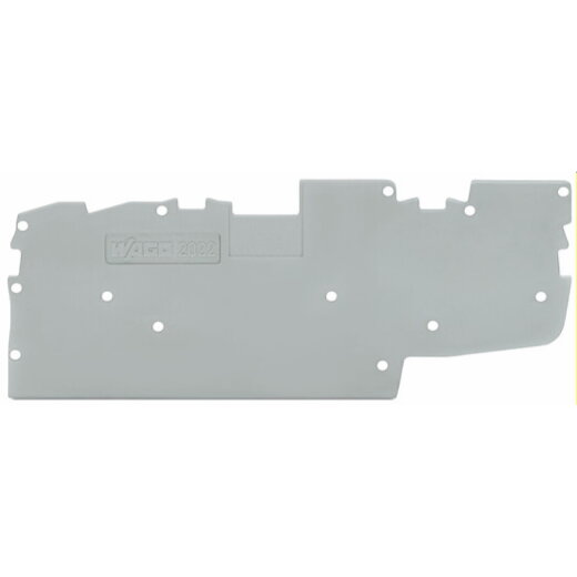 WAGO Abschluss- und Zwischenplatte 1 mm dick grau 2022-1491