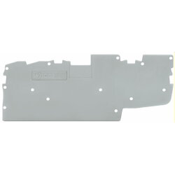 WAGO Abschluss- und Zwischenplatte 1 mm dick grau 2022-1491