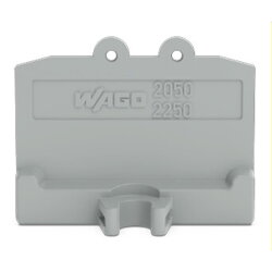 WAGO Abschlussplatte mit Befestigungsflansch 1,3 mm dick...