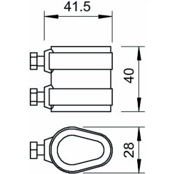 OBO Trennstück 223/O-DIN 8-10mmx16