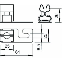 OBO Dachleitungshalter 159 VA-V