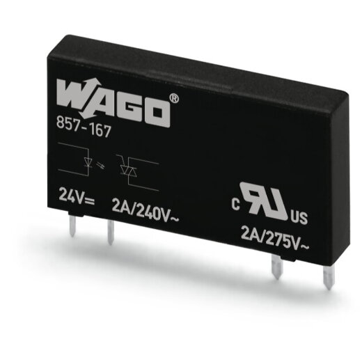 WAGO Elementar-Solid-State-Relais Eingangsnennspannung DC 24 V Ausgangsspannungsbereich AC 24 ? 240 V 857-167
