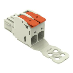WAGO 1-Leiter-Federleiste Hebel Push-in CAGE CLAMP®...