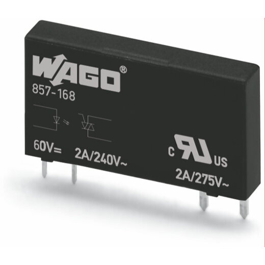 WAGO Elementar-Solid-State-Relais Eingangsnennspannung DC 60 V Ausgangsspannungsbereich AC 24 ? 240 V 857-168