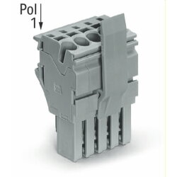 WAGO 1-Leiter-Federleiste Push-in CAGE CLAMP® 4 mm?...