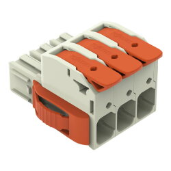 WAGO 1-Leiter-Federleiste Hebel Push-in CAGE CLAMP®...