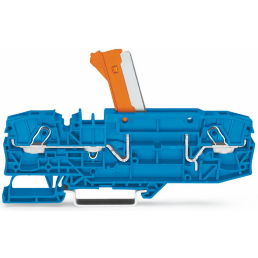 WAGO 2-Leiter-Trenn- und Messklemme mit schwenkbarem Trennmesser mit Prüfmöglichkeit blau 2006-8674