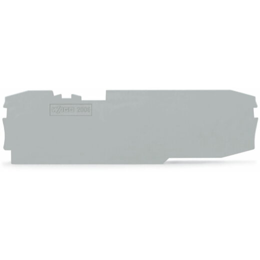 WAGO Abschluss- und Zwischenplatte 1 mm dick grau 2006-8691