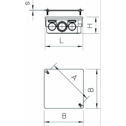 OBO Verbindungskasten UV 250 K Unterputz