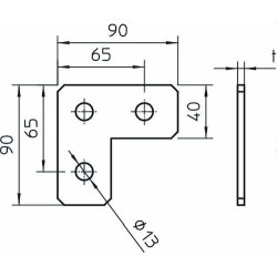 OBO Verbindungsplatte GMS LFT L-Form