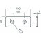 OBO Verbindungsplatte GMS 2FT 100x40mm mit 2 Löchern