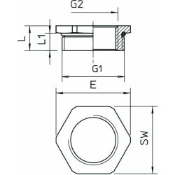 OBO Messing-Adapter 165 ADA M32-PG16