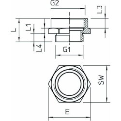 OBO Messing-Adapter 165 ADA PG21-M25