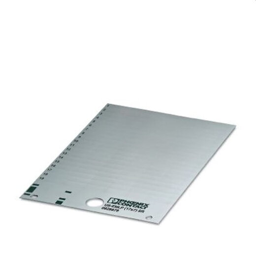 Phoenix Contact Kunststoffschild US-EMLP (17X7) SR silber unbeschriftet