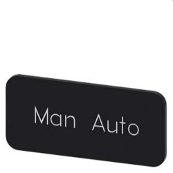 Siemens Bezeichnungsschild 12,5x27 MAN Auto...