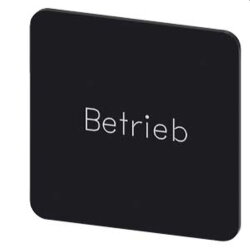 Siemens Bezeichnungsschild 27x27 Betrieb 3SU1900-0AE16-0AP0