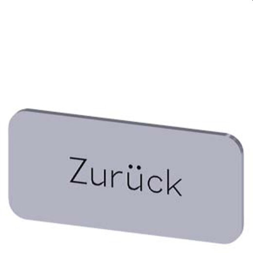 Siemens Bezeichnungsschild 12,5x27 Zurück 3SU1900-0AC81-0AG0