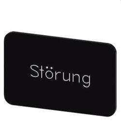Siemens Bezeichnungsschild 17,5x27 Störung...