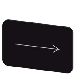 Siemens Bezeichnungsschild 17,5x27 Pfeil rechts...