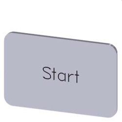 Siemens Bezeichnungsschild 17,5x27 Start 3SU1900-0AD81-0DT0