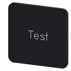 Siemens Bezeichnungsschild 22x22 Test 3SU1900-0AF16-0DV0