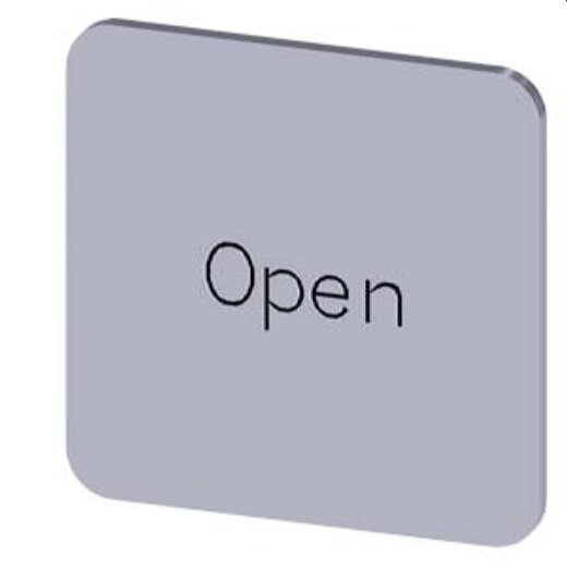 Siemens Bezeichnungsschild 22x22 Open 3SU1900-0AF81-0DW0