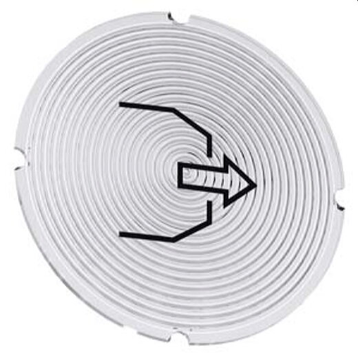 Siemens Einlegeschild rund milchig Symbol Blasen 3SU1900-0AB71-0RS0