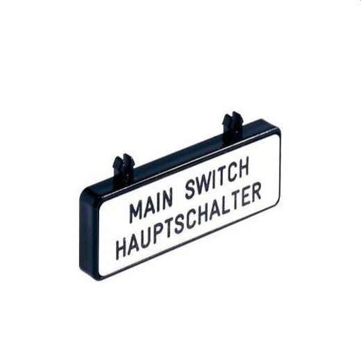 Siemens Bezeichnungsschild deutsch/englisch 3LD9286-1A