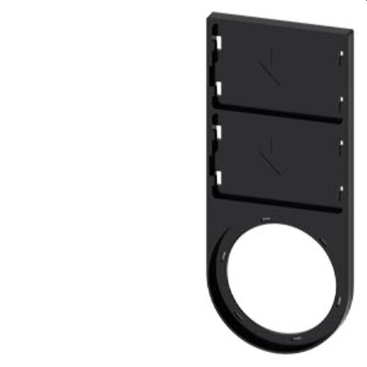 Siemens Schildträger flach schwarz 2 Schilder 17,5x27mm, 3SU1900-0BR10-0AA0