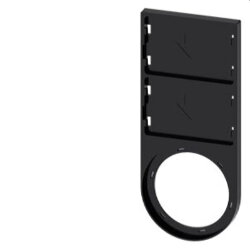 Siemens Schildträger flach schwarz 2 Schilder...