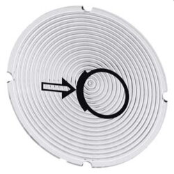 Siemens Einlegeschild rund milchig Symbol Bremsen...