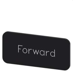 Siemens Bezeichnungsschild 12,5x27 Forward...