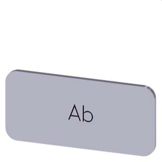 Siemens Bezeichnungsschild 12,5x27 Ab 3SU1900-0AC81-0AE0