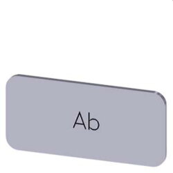 Siemens Bezeichnungsschild 12,5x27 Ab 3SU1900-0AC81-0AE0