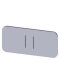 Siemens Bezeichnungsschild 12,5x27 II 3SU1900-0AC81-0QC0