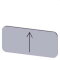 Siemens Bezeichnungsschild 12,5x27 Pfeil oben 3SU1900-0AC81-0QS0