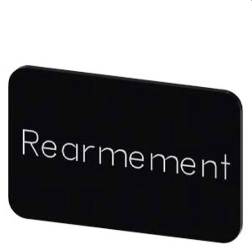 Siemens Bezeichnungsschild 17,5x27 REARMEMENT 3SU1900-0AD16-0GV0