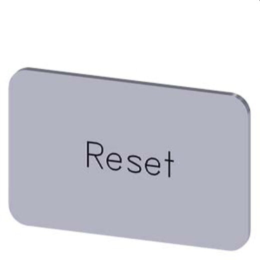 Siemens Bezeichnungsschild 17,5x27 Reset 3SU1900-0AD81-0DU0