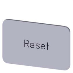 Siemens Bezeichnungsschild 17,5x27 Reset 3SU1900-0AD81-0DU0