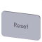 Siemens Bezeichnungsschild 17,5x27 Reset 3SU1900-0AD81-0DU0