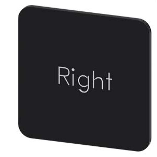 Siemens Bezeichnungsschild 22x22 Rechts 3SU1900-0AF16-0DQ0