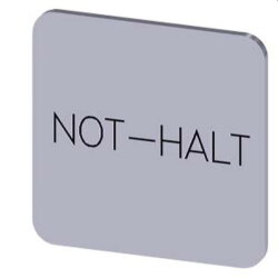 Siemens Bezeichnungsschild 22x22 Not-Halt 3SU1900-0AF81-0AT0