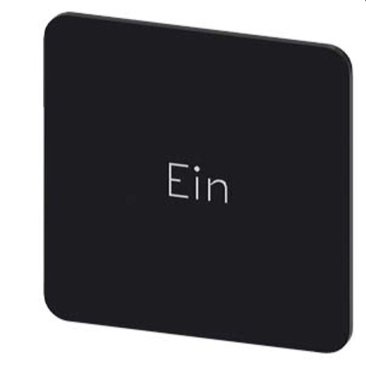 Siemens Bezeichnungsschild 27x27 Ein 3SU1900-0AE16-0AB0